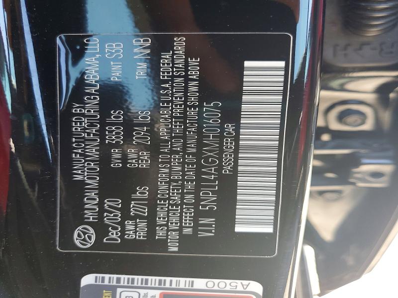 Aukcja sprzedaży 2021 Hyundai Elantra, vin: 5NPLL4AGXMH016075, numer aukcji: 53122476