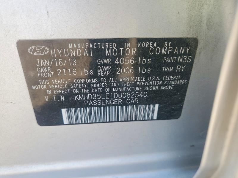 54730746 :رقم المزاد ، KMHD35LE1DU082540 vin ، 2013 Hyundai Elantra Gt مزاد بيع