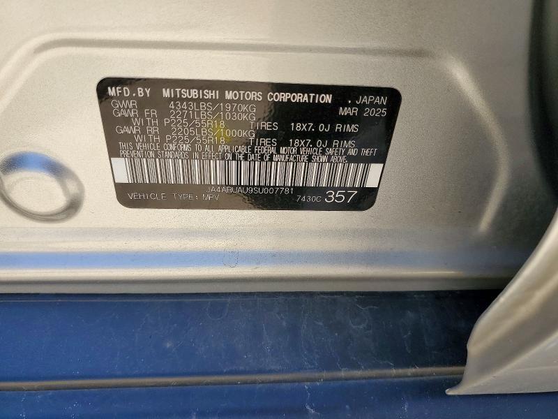 Продаж на аукціоні авто 2025 Mitsubishi Outlander Sport, vin: JA4ARUAU9SU007781, номер лоту: 52727556