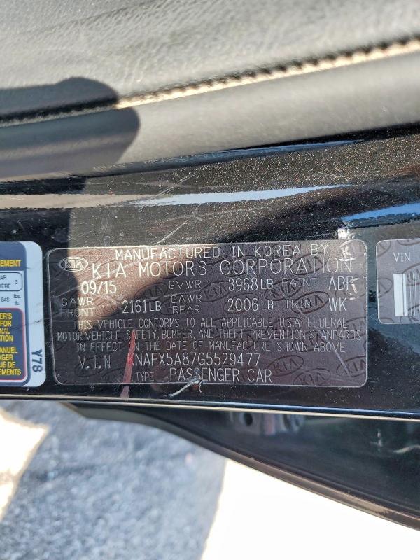 Aukcja sprzedaży 2016 Kia Forte, vin: KNAFX5A87G5529477, numer aukcji: 53794156