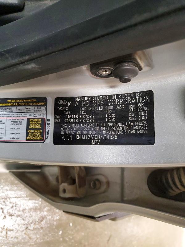 Aukcja sprzedaży 2011 Kia Soul, vin: KNDJT2A10B7714526, numer aukcji: 53092456