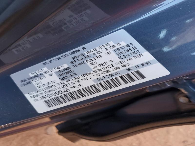 55224636 :رقم المزاد ، JM3KFBCY5M0426428 vin ، 2021 Mazda Cx-5 مزاد بيع