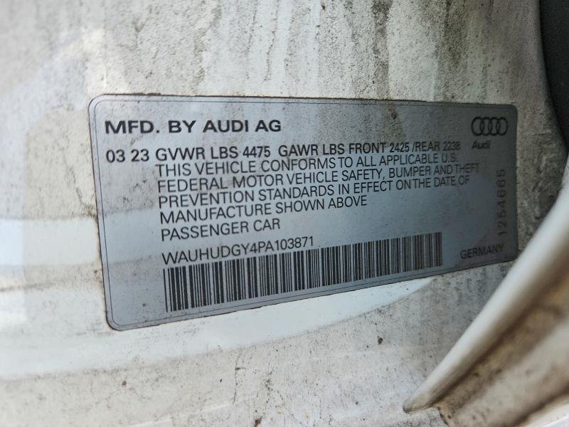 Продажа на аукционе авто 2023 Audi A3, vin: WAUHUDGY4PA103871, номер лота: 52864316