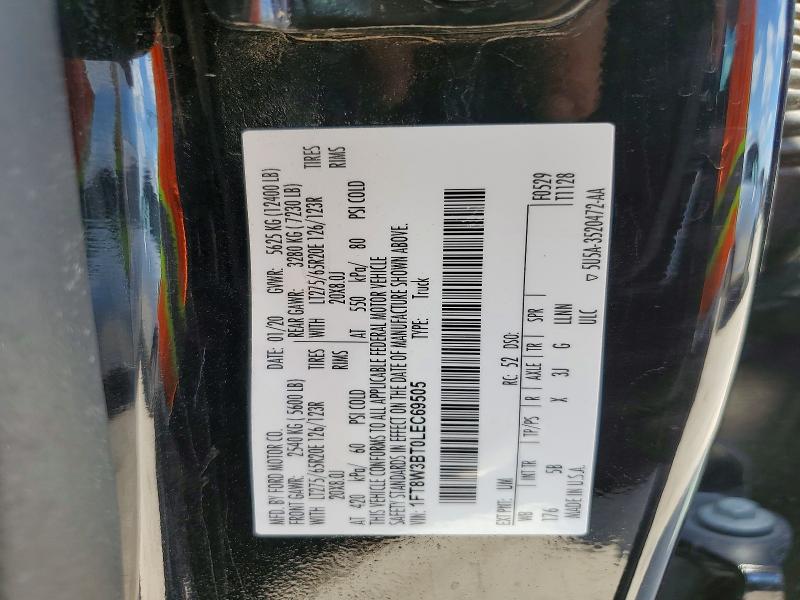 Aukcja sprzedaży 2020 Ford F350, vin: 1FT8W3BT0LEC69505, numer aukcji: 53614446
