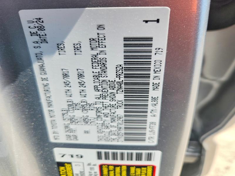 52820246 :رقم المزاد ، 3TYKB5FN9RT012987 vin ، 2024 Toyota Tacoma مزاد بيع