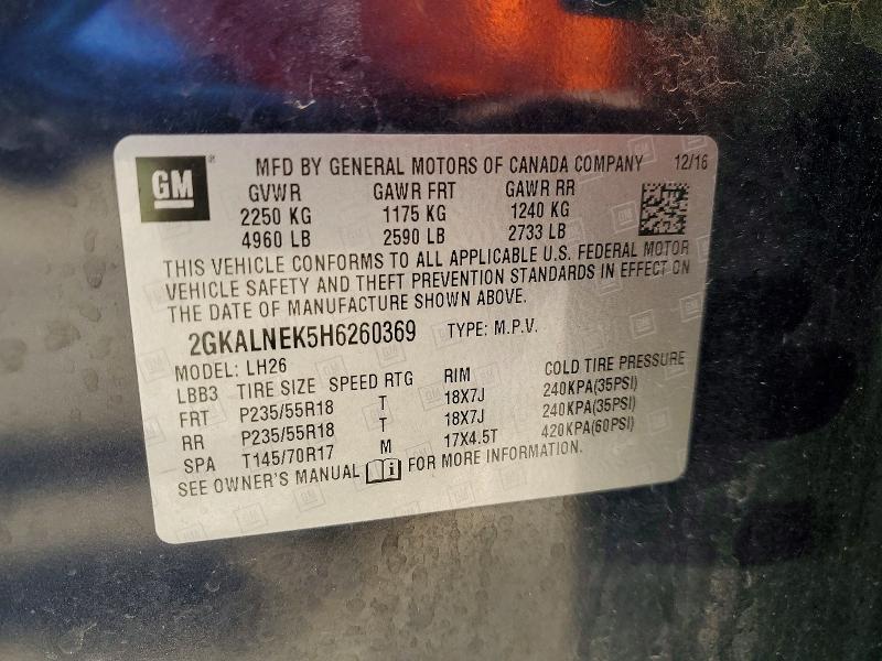 Продаж на аукціоні авто 2017 Gmc Terrain, vin: 2GKALNEK5H6260369, номер лоту: 52673906
