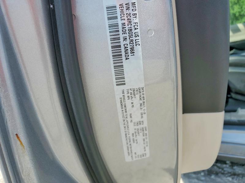 2020 Chrysler Pacifica მანქანა იყიდება აუქციონზე, vin: 2C4RC1BG5LR279681, აუქციონის ნომერი: 54192836