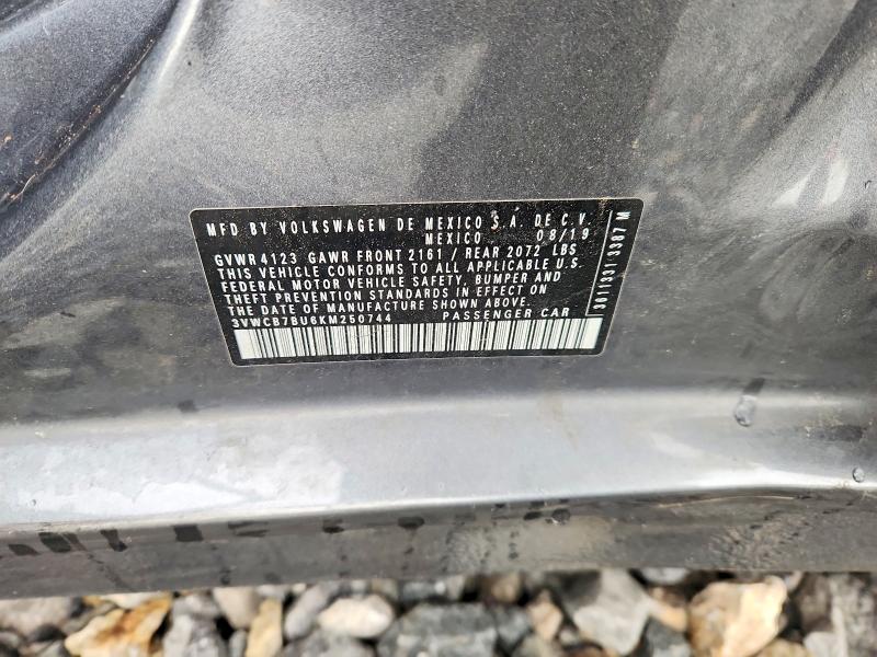 Продаж на аукціоні авто 2019 Volkswagen Jetta, vin: 3VWCB7BU6KM250744, номер лоту: 51993466