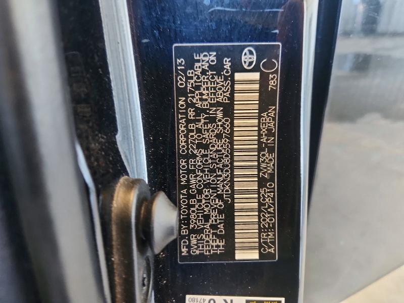 Продаж на аукціоні авто 2013 Toyota Prius, vin: JTDKN3DU8D5597660, номер лоту: 53766196