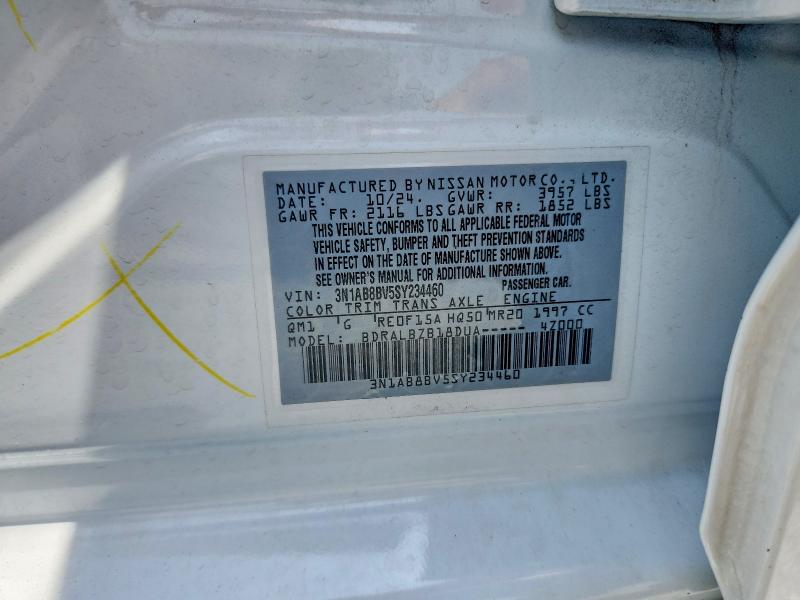 55440896 :رقم المزاد ، 3N1AB8BV5SY234460 vin ، 2025 Nissan Sentra مزاد بيع