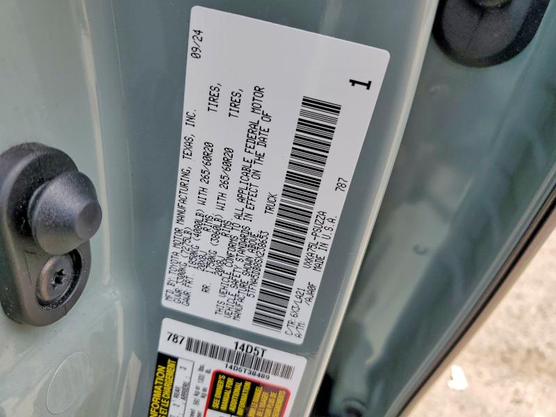 53359306 :رقم المزاد ، 5TFNA5DB8SX238653 vin ، 2025 Toyota Tundra مزاد بيع