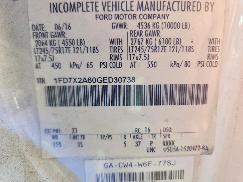 Продажа на аукционе авто 2016 Ford F250, vin: 1FD7X2A60GED30738, номер лота: 53381656