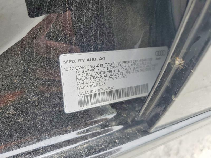 Aukcja sprzedaży 2023 Audi A3, vin: WAUAUDGY0PA042584, numer aukcji: 52725466