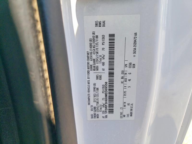 2021 Ford F350 მანქანა იყიდება აუქციონზე, vin: 1FDRF3H6XMED09558, აუქციონის ნომერი: 53043216