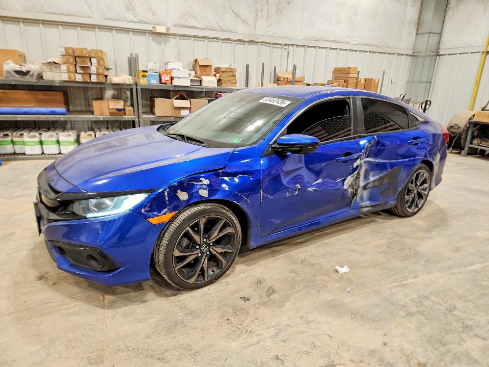 52452436 :رقم المزاد ، 2HGFC2F82KH597078 vin ، 2019 Honda Civic مزاد بيع