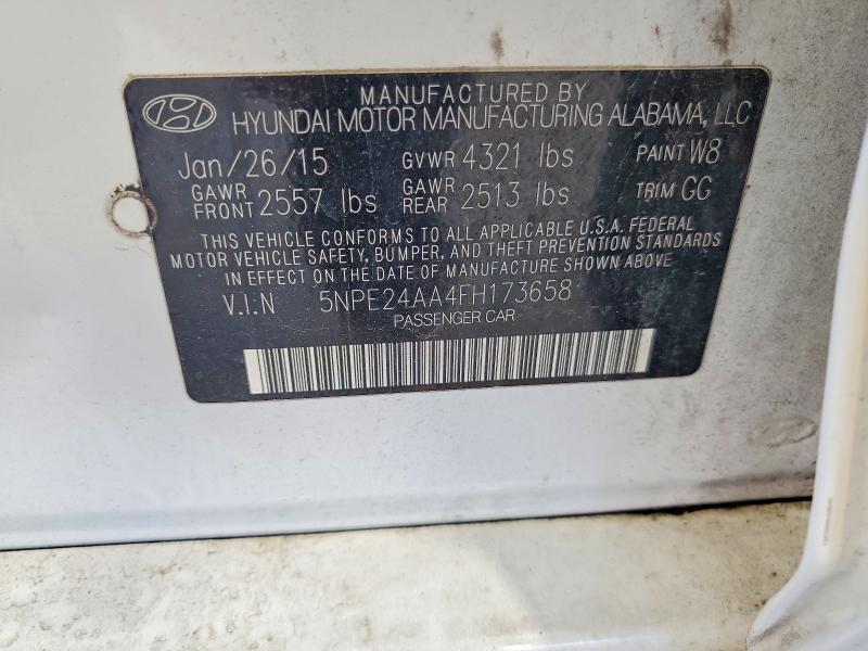 Продаж на аукціоні авто 2015 Hyundai Sonata, vin: 5NPE24AA4FH173658, номер лоту: 55110656