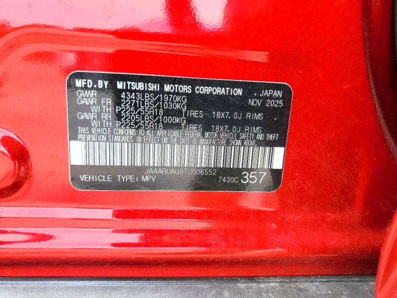 Aukcja sprzedaży 2026 Mitsubishi Outlander Sport, vin: JA4ARUAU9TU006552, numer aukcji: 53942076