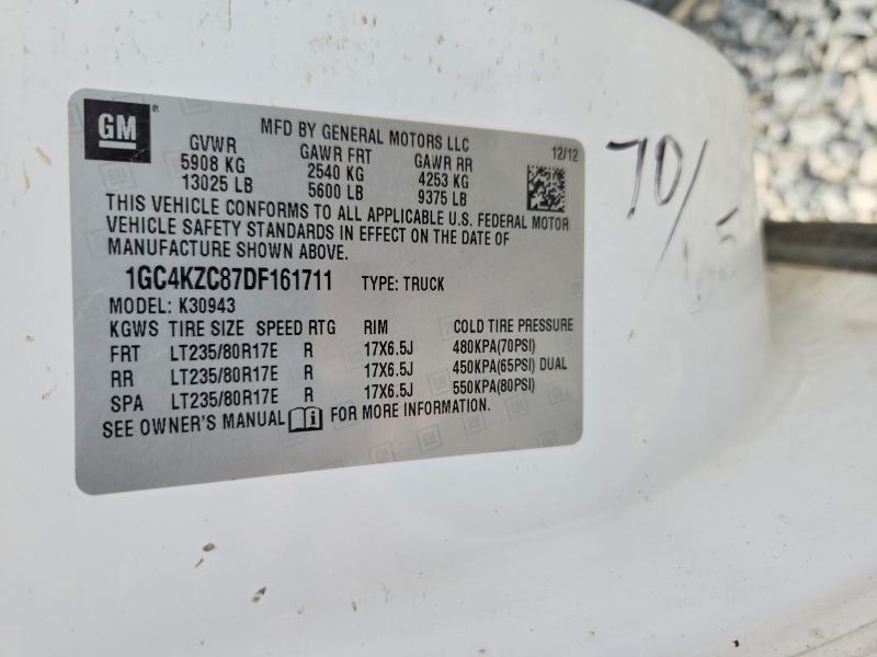 Продажа на аукционе авто 2013 Chevrolet Silverado, vin: 1GC4KZC87DF161711, номер лота: 52760246