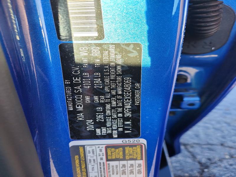 2025 Kia K4 მანქანა იყიდება აუქციონზე, vin: 3KPFW4DEXSE048069, აუქციონის ნომერი: 52198496