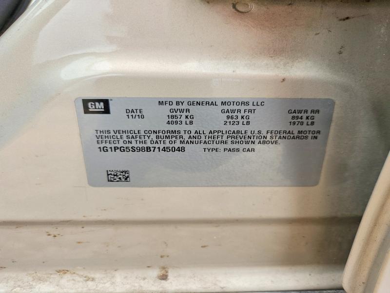 Продаж на аукціоні авто 2011 Chevrolet Cruze, vin: 1G1PG5S98B7145048, номер лоту: 54680526