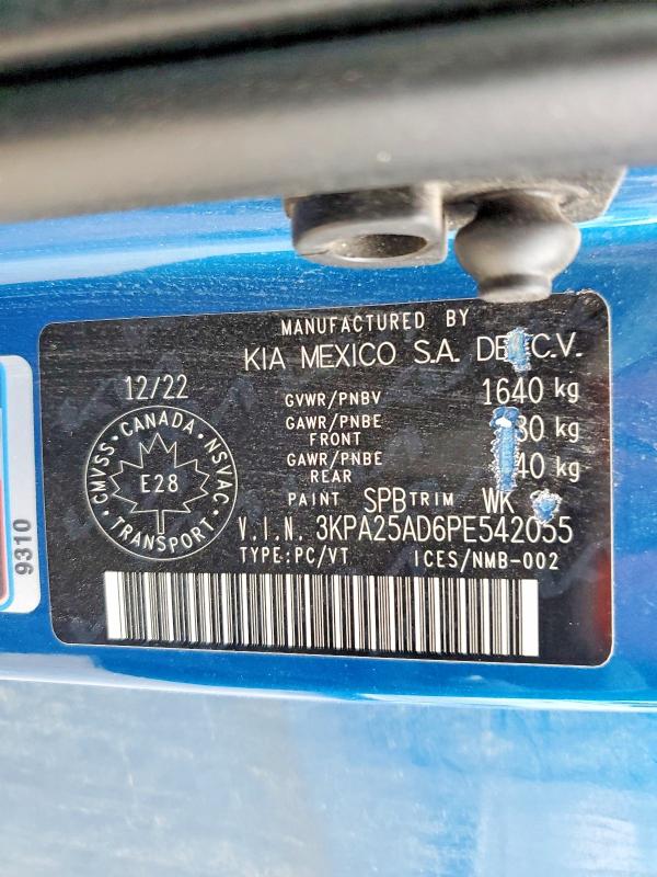 Aukcja sprzedaży 2023 Kia Rio, vin: 3KPA25AD6PE542055, numer aukcji: 52493606
