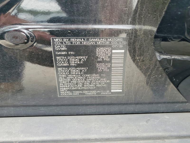 55049026 :رقم المزاد ، KNMAT2MT3LP507417 vin ، 2020 Nissan Rogue مزاد بيع