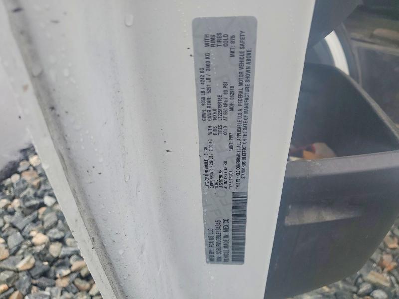 53102526 :رقم المزاد ، 3C6URVJG9LE134346 vin ، 2020 Ram Promaster 3500 مزاد بيع