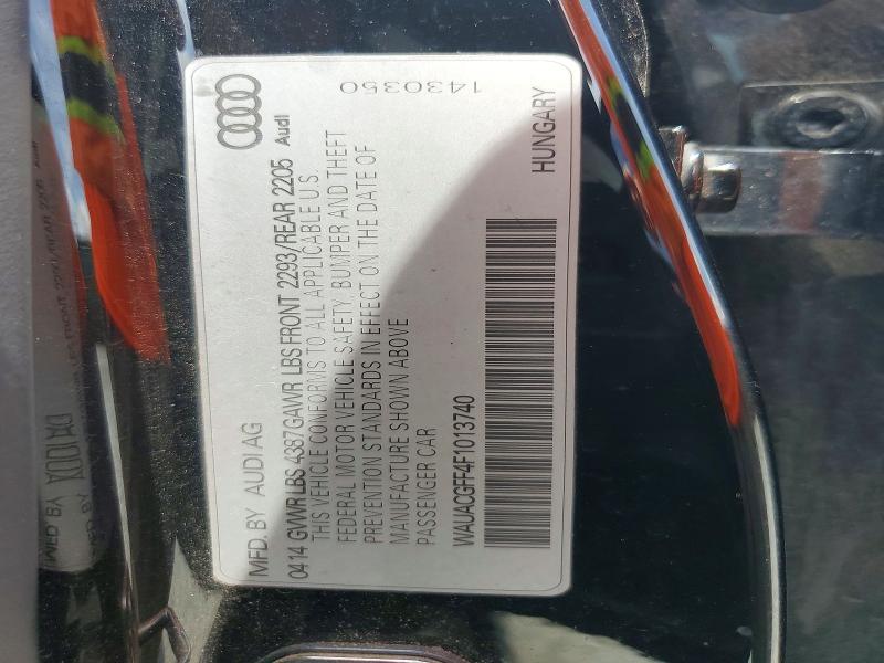2015 Audi A3 მანქანა იყიდება აუქციონზე, vin: WAUACGFF4F1013740, აუქციონის ნომერი: 55335056