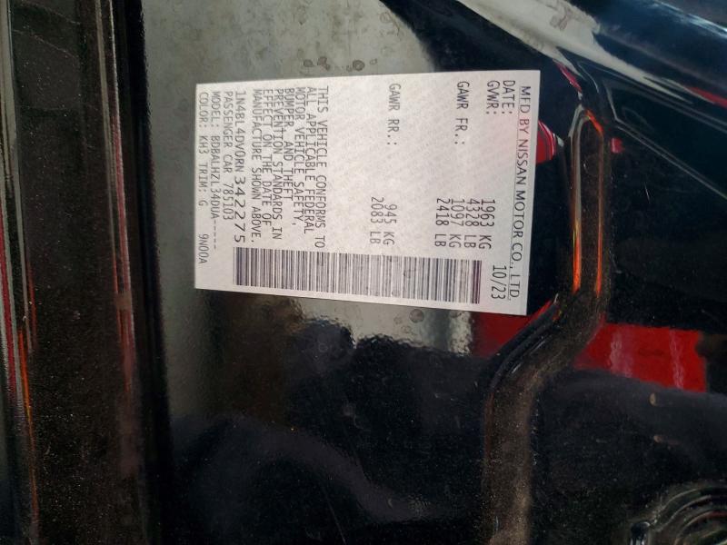 Aukcja sprzedaży 2024 Nissan Altima, vin: 1N4BL4DV0RN342275, numer aukcji: 54040656
