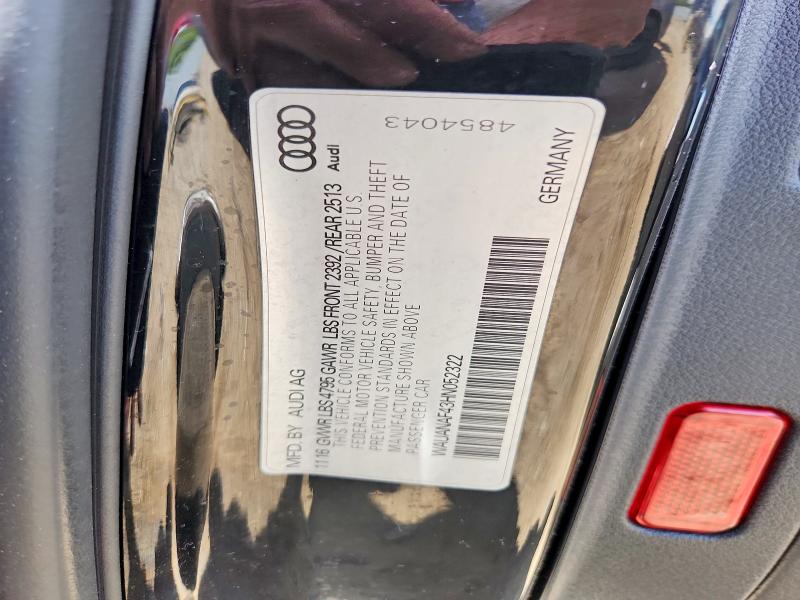 54806926 :رقم المزاد ، WAUANAF43HN052322 vin ، 2017 Audi A4 مزاد بيع