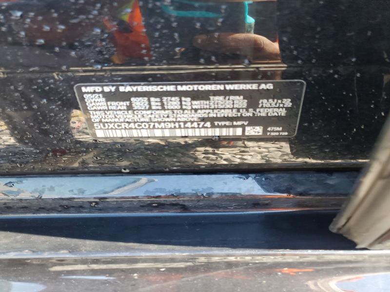 52359186 :رقم المزاد ، 5UXCR4C07M9H14474 vin ، 2021 Bmw X5 مزاد بيع
