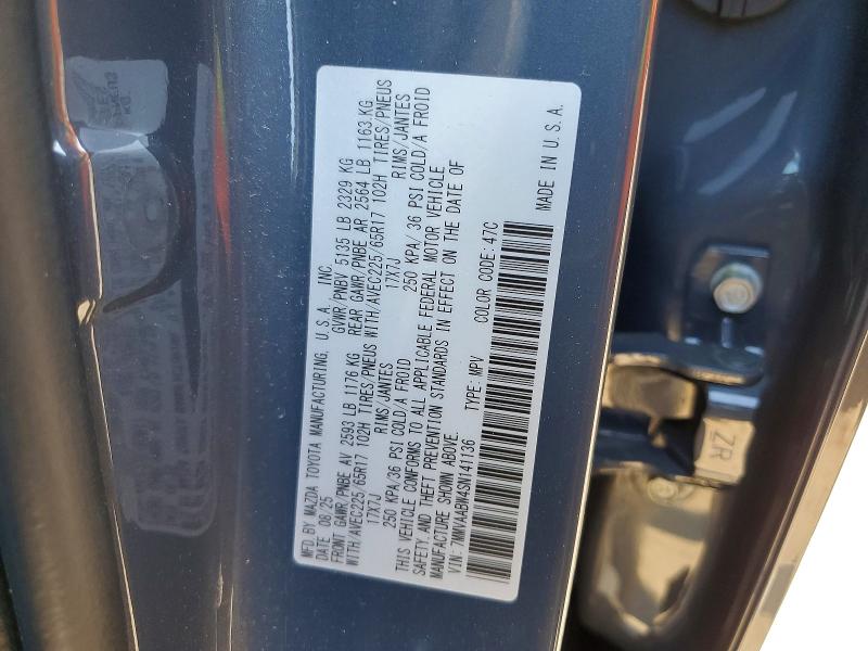 Продаж на аукціоні авто 2025 Mazda Cx-50, vin: 7MMVAABW4SN141136, номер лоту: 52912186