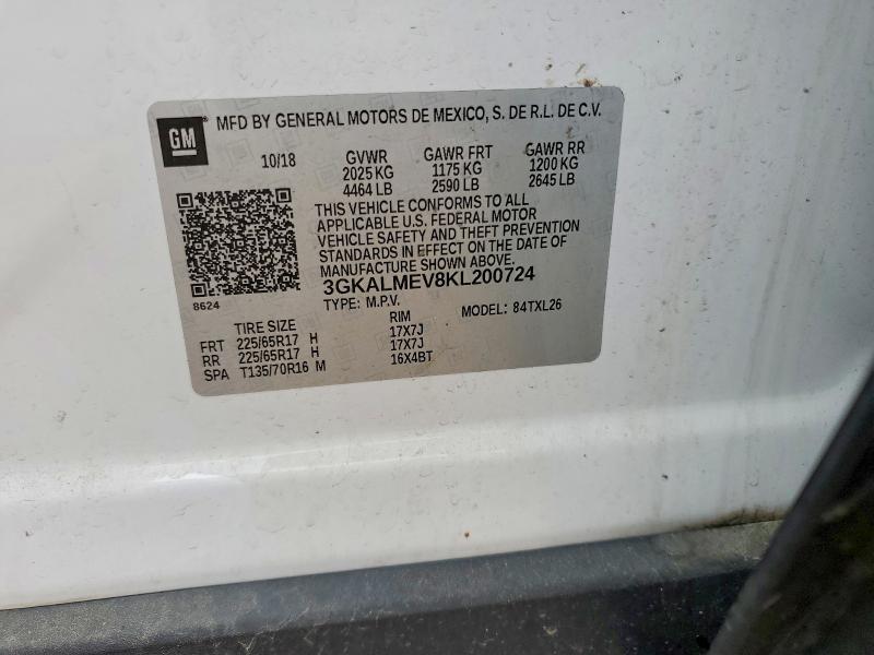 Aukcja sprzedaży 2019 Gmc Terrain, vin: 3GKALMEV8KL200724, numer aukcji: 52010596