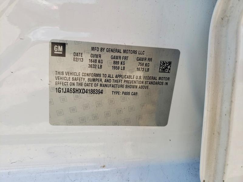 Продажа на аукционе авто 2013 Chevrolet Sonic, vin: 1G1JA6SHXD4188394, номер лота: 55464336