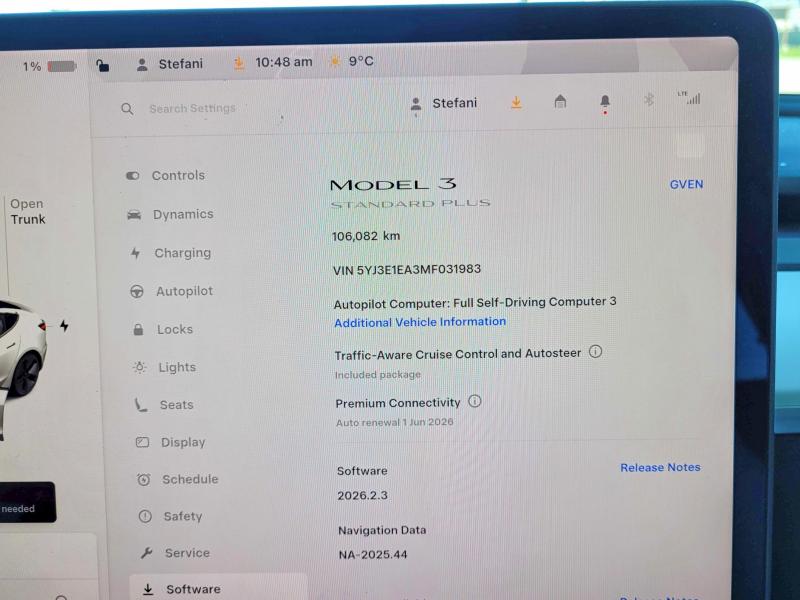 54809106 :رقم المزاد ، 5YJ3E1EA3MF031983 vin ، 2021 Tesla Model 3 مزاد بيع