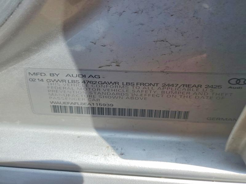 Продаж на аукціоні авто 2014 Audi A4, vin: WAUEFAFL8EA115939, номер лоту: 55104166