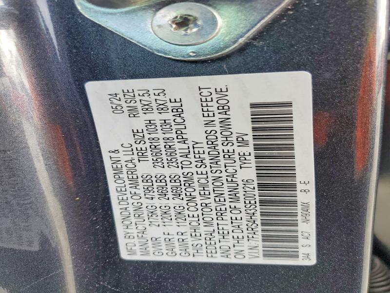 53195516 :رقم المزاد ، 7FARS4H43SE001216 vin ، 2025 Honda Cr-v مزاد بيع