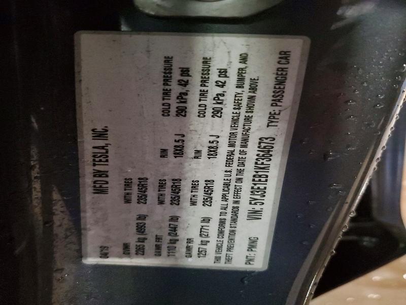 Продажа на аукционе авто 2019 Tesla Model 3, vin: 5YJ3E1EB1KF364673, номер лота: 51829786