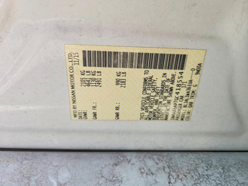 Продаж на аукціоні авто 2016 Nissan Maxima, vin: 1N4AA6AP7GC418554, номер лоту: 53544086