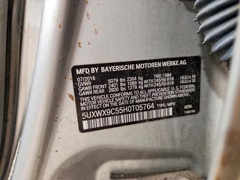 Продажа на аукционе авто 2017 Bmw X3, vin: 5UXWX9C55H0T05764, номер лота: 52732866