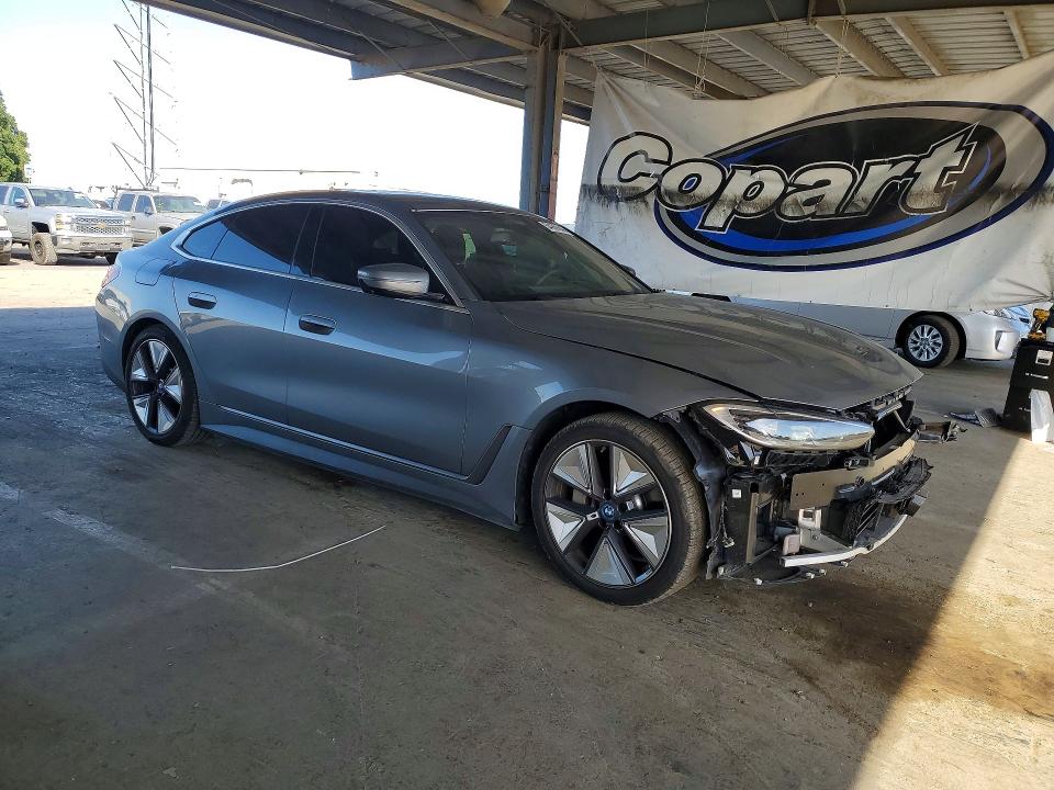 2024 Bmw I4 მანქანა იყიდება აუქციონზე, vin: WBY43AW0XRFR69982, აუქციონის ნომერი: 54669846