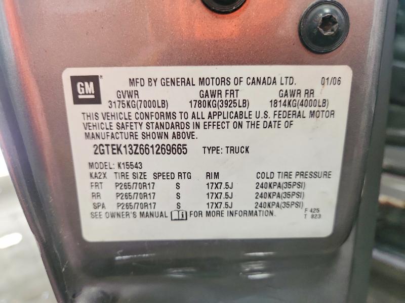 Продаж на аукціоні авто 2006 Gmc New Sierra, vin: 2GTEK13Z661269665, номер лоту: 54054686