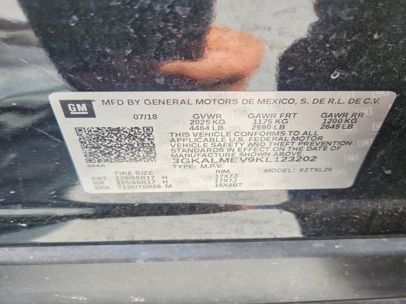 Aukcja sprzedaży 2019 Gmc Terrain, vin: 3GKALMEV9KL123202, numer aukcji: 54264776
