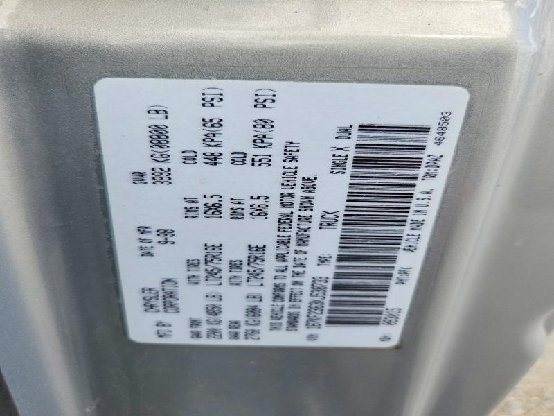 53963556 :رقم المزاد ، 1B7KF2363XJ538733 vin ، 1999 Dodge Ram 2500 مزاد بيع