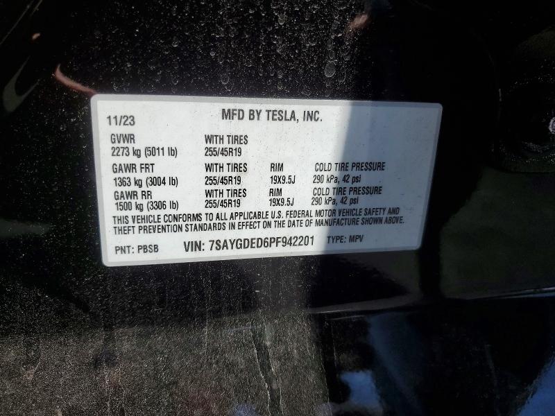 Продаж на аукціоні авто 2023 Tesla Model Y, vin: 7SAYGDED6PF942201, номер лоту: 53187686