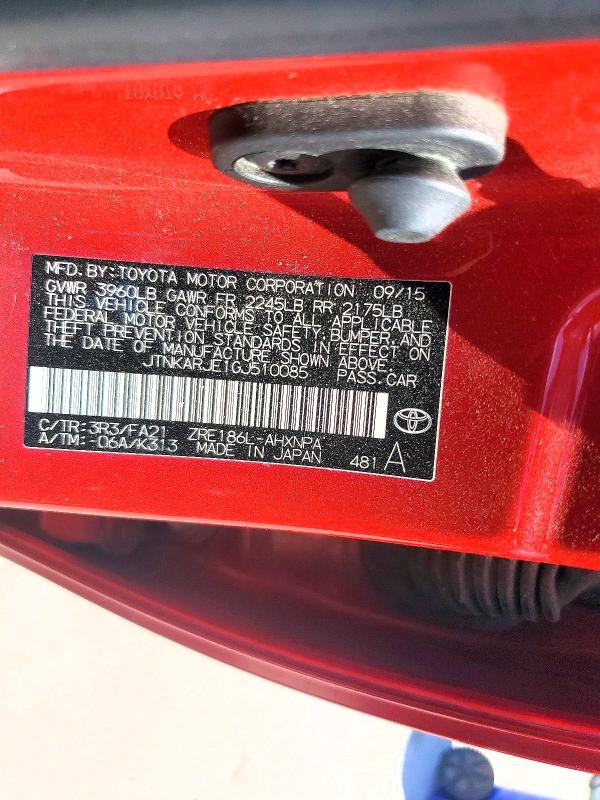 Продаж на аукціоні авто 2016 Scion Im, vin: JTNKARJE1GJ510085, номер лоту: 54260836