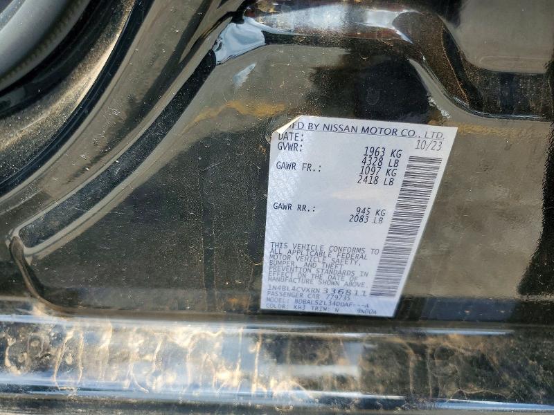 2024 Nissan Altima მანქანა იყიდება აუქციონზე, vin: 1N4BL4CVXRN336811, აუქციონის ნომერი: 53566626