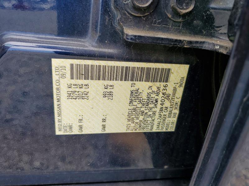 Aukcja sprzedaży 2011 Nissan Altima, vin: 1N4AL2AP3BN402836, numer aukcji: 55344096