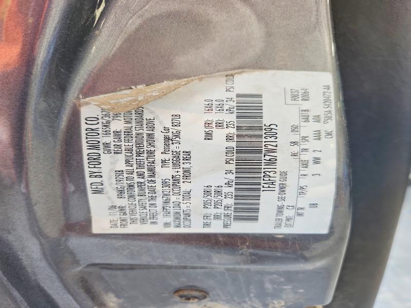 Продажа на аукционе авто 2007 Ford Focus, vin: 1FAFP31N67W213095, номер лота: 52365636