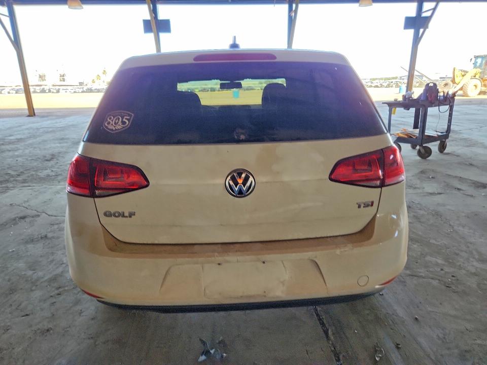 2016 Volkswagen Golf მანქანა იყიდება აუქციონზე, vin: 3VW217AUXGM014606, აუქციონის ნომერი: 54342656